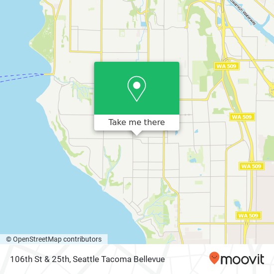 Mapa de 106th St & 25th, Seattle, WA 98146
