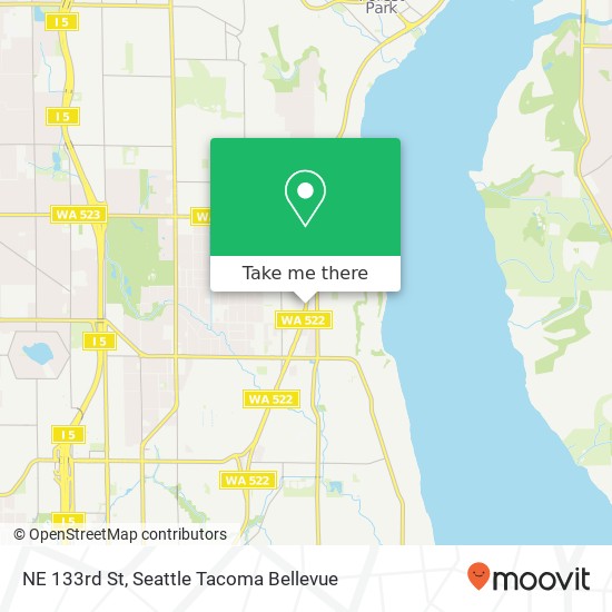 Mapa de NE 133rd St, Seattle, WA 98125