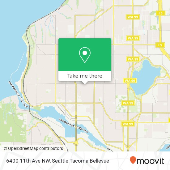 6400 11th Ave NW, Seattle, WA 98107 map