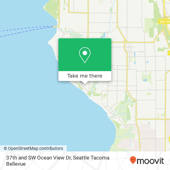 37th and SW Ocean View Dr, Seattle (BURIEN), WA 98146 map