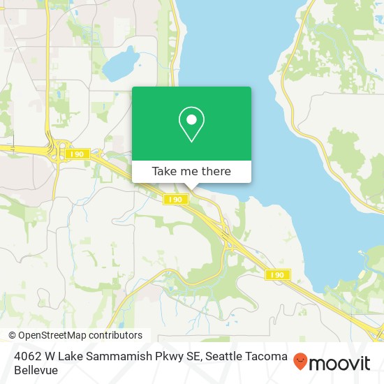 4062 W Lake Sammamish Pkwy SE, Bellevue, WA 98008 map