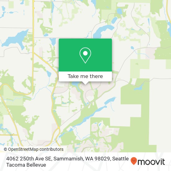 Mapa de 4062 250th Ave SE, Sammamish, WA 98029