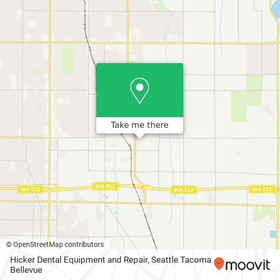 Mapa de Hicker Dental Equipment and Repair, 9523 19th Ave E