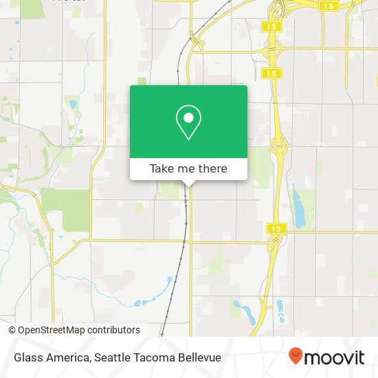 Mapa de Glass America, 6240 S Tacoma Way