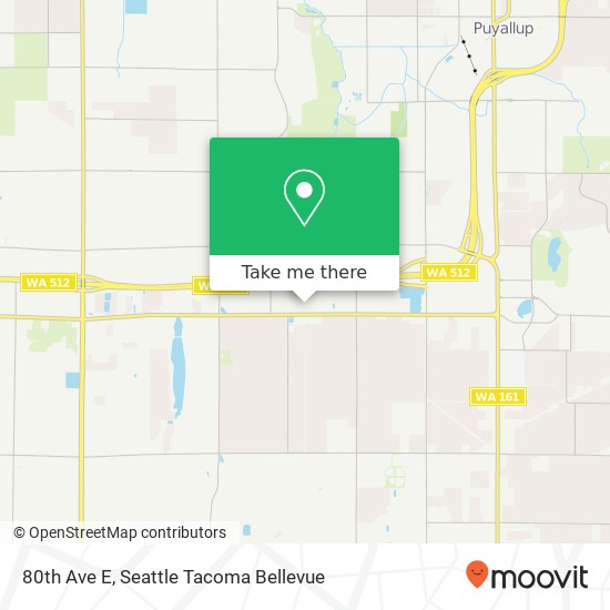 Mapa de 80th Ave E, Puyallup, WA 98373