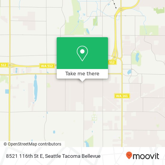 Mapa de 8521 116th St E, Puyallup, WA 98373