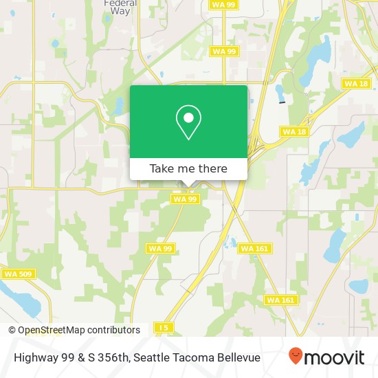 Highway 99 & S 356th, Federal Way, WA 98003 map