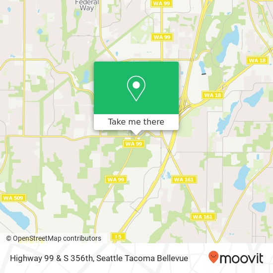 Mapa de Highway 99 & S 356th, Federal Way, WA 98003