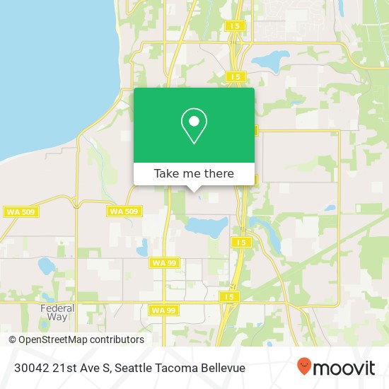 Mapa de 30042 21st Ave S, Federal Way, WA 98003