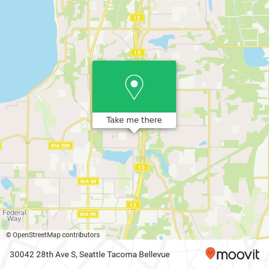 Mapa de 30042 28th Ave S, Federal Way, WA 98003