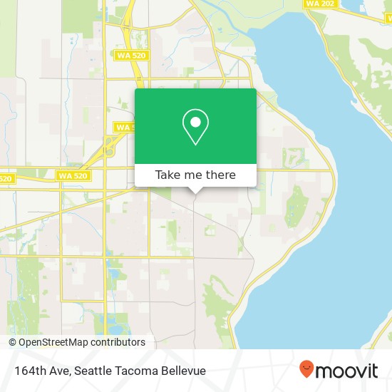 164th Ave, Bellevue, WA 98008 map