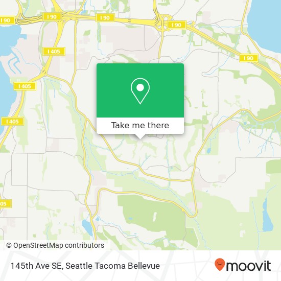 145th Ave SE, Bellevue, WA 98006 map