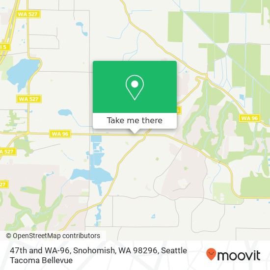 47th and WA-96, Snohomish, WA 98296 map