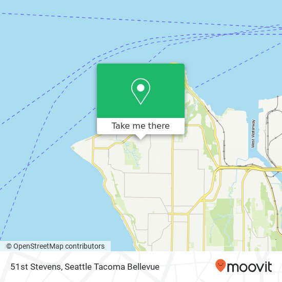 Mapa de 51st Stevens, Seattle, WA 98116