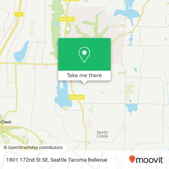 Mapa de 1801 172nd St SE, Bothell, WA 98012