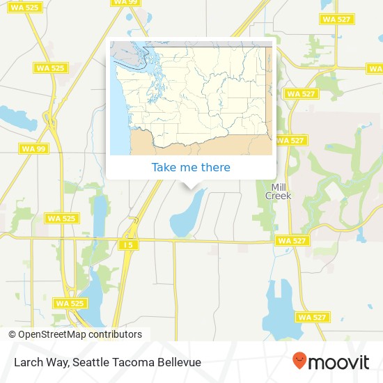 Mapa de Larch Way, Lynnwood, WA 98087