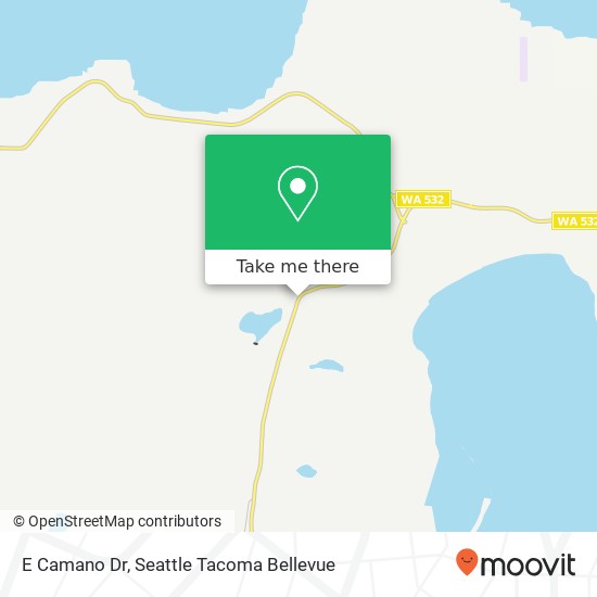 Mapa de E Camano Dr, Camano Island, WA 98282