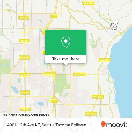 Mapa de 14901 12th Ave NE, Shoreline, WA 98155