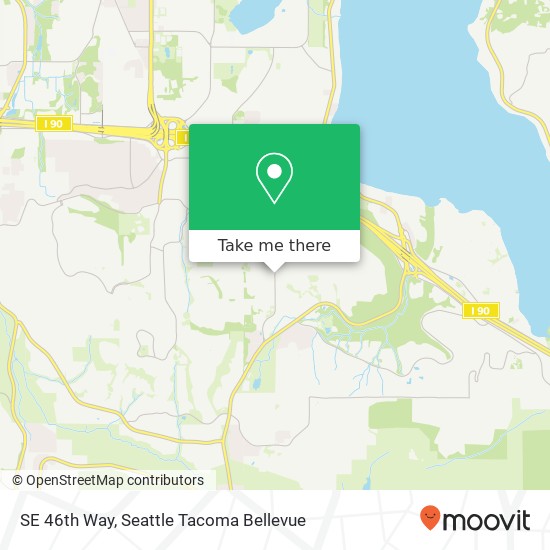 Mapa de SE 46th Way, Bellevue, WA 98006