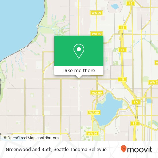 Mapa de Greenwood and 85th, Seattle, WA 98103