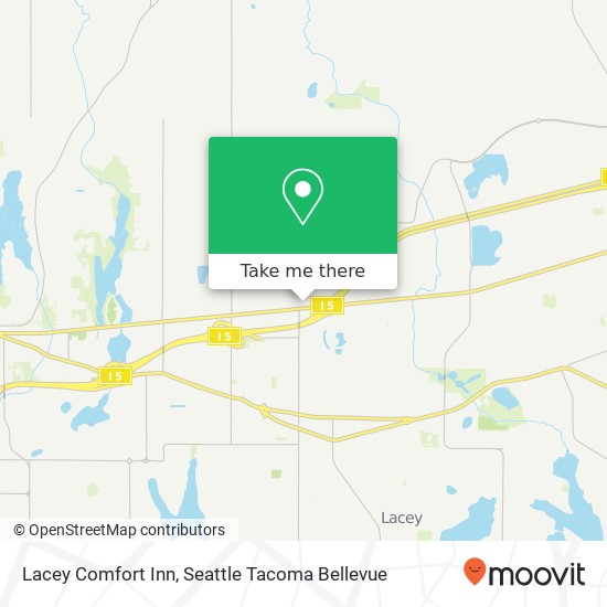 Mapa de Lacey Comfort Inn, 4700 Park Center Ave NE