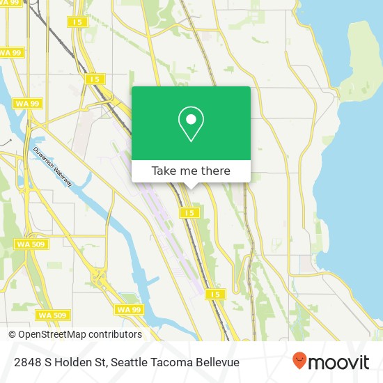 Mapa de 2848 S Holden St, Seattle, WA 98108