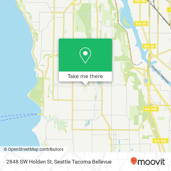 Mapa de 2848 SW Holden St, Seattle, WA 98126