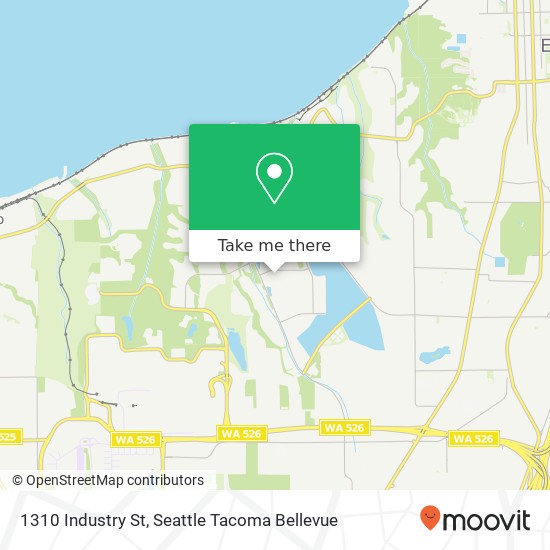 Mapa de 1310 Industry St, Everett, WA 98203