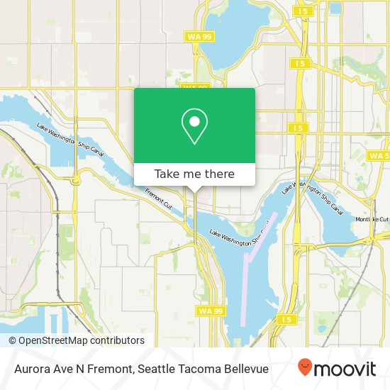 Aurora Ave N Fremont, Seattle, WA 98103 map