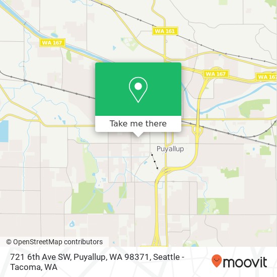 Mapa de 721 6th Ave SW, Puyallup, WA 98371