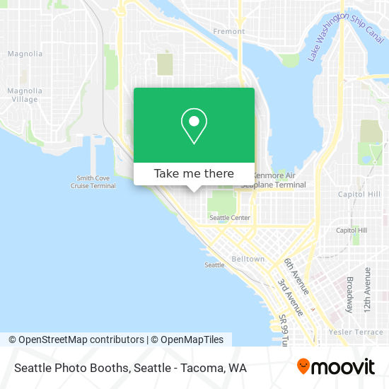 Mapa de Seattle Photo Booths