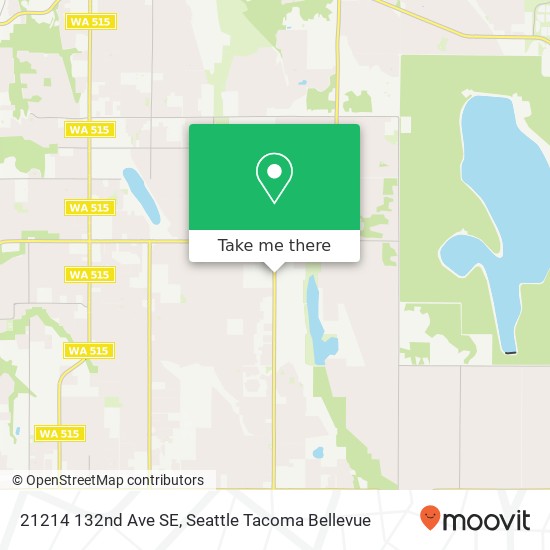 Mapa de 21214 132nd Ave SE, Kent, WA 98042