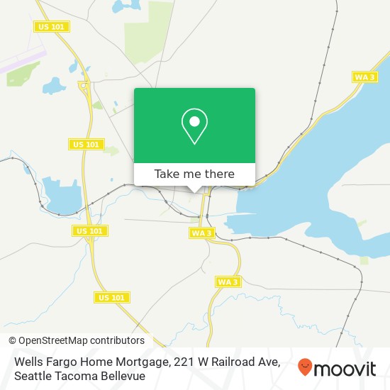 Mapa de Wells Fargo Home Mortgage, 221 W Railroad Ave
