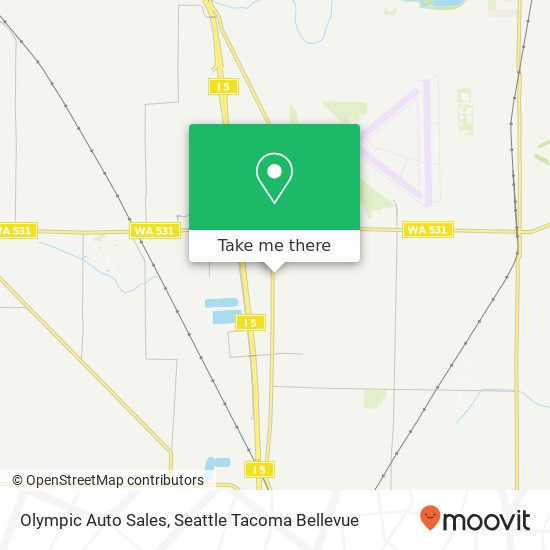 Olympic Auto Sales, 16523 Smokey Point Blvd map