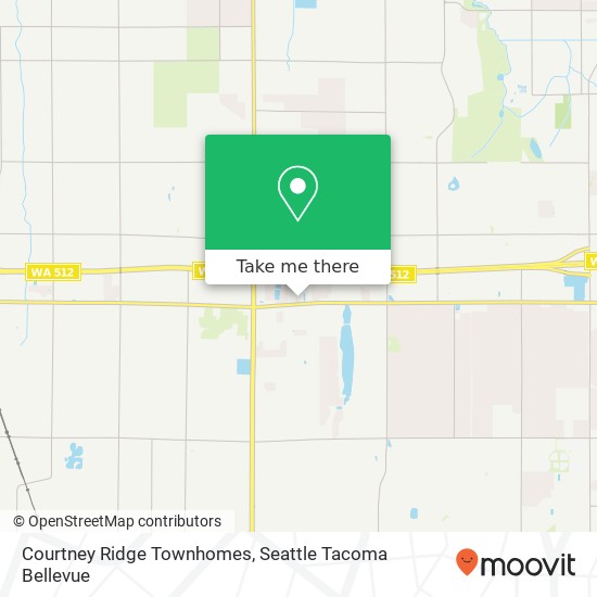 Mapa de Courtney Ridge Townhomes, Puyallup, WA 98373