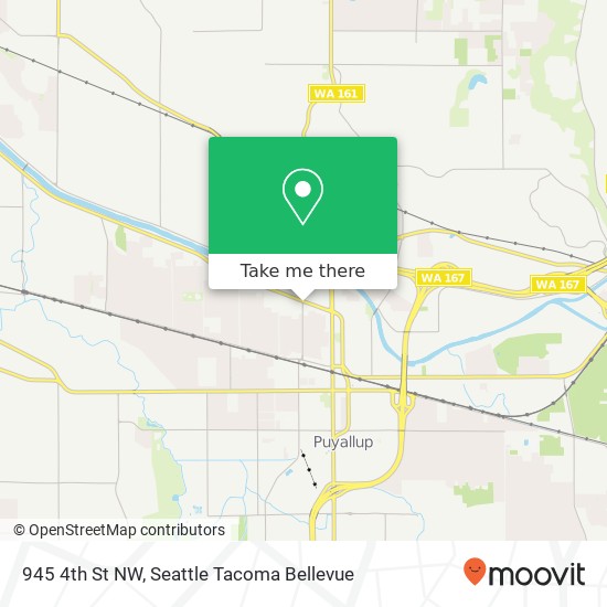 Mapa de 945 4th St NW, Puyallup, WA 98371