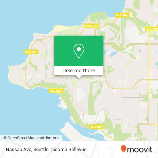 Mapa de Nassau Ave, Tacoma, WA 98422