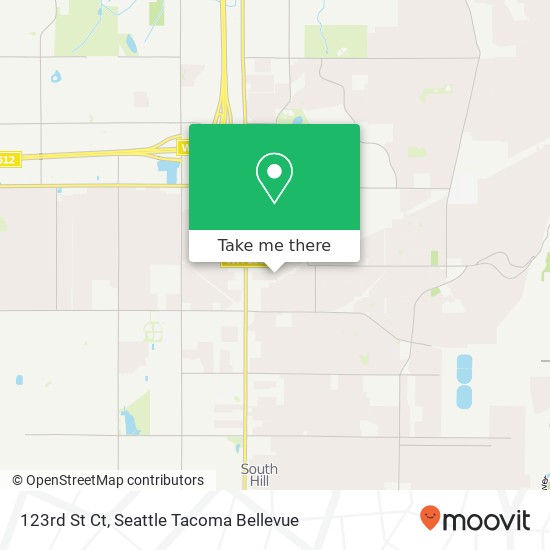 Mapa de 123rd St Ct, Puyallup, WA 98374