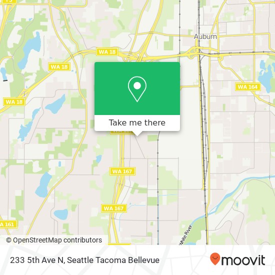 Mapa de 233 5th Ave N, Algona, WA 98001