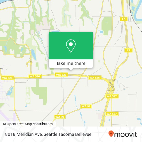 Mapa de 8018 Meridian Ave, Everett, WA 98203