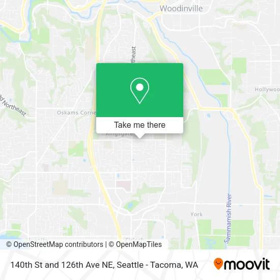 Mapa de 140th St and 126th Ave NE