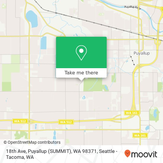 Mapa de 18th Ave, Puyallup (SUMMIT), WA 98371