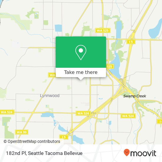 Mapa de 182nd Pl, Lynnwood, WA 98037