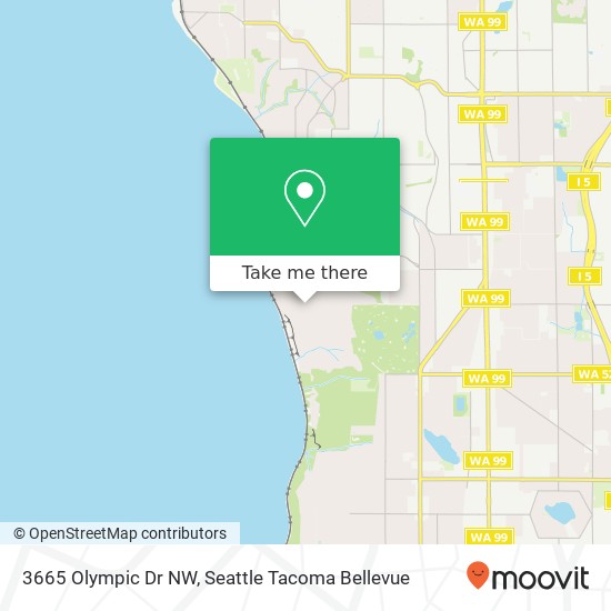 Mapa de 3665 Olympic Dr NW, Shoreline, WA 98177