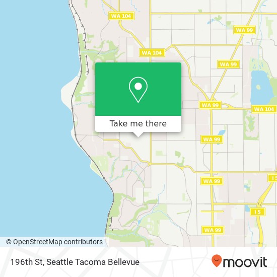 Mapa de 196th St, Shoreline, WA 98177