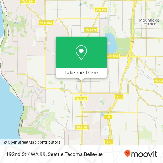 Mapa de 192nd St / WA 99, Shoreline, WA 98133