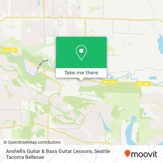Mapa de Anshell's Guitar & Bass Guitar Lessons, 15400 SE 155th Pl