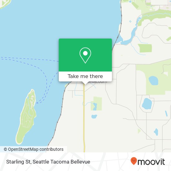 Mapa de Starling St, Steilacoom, WA 98388