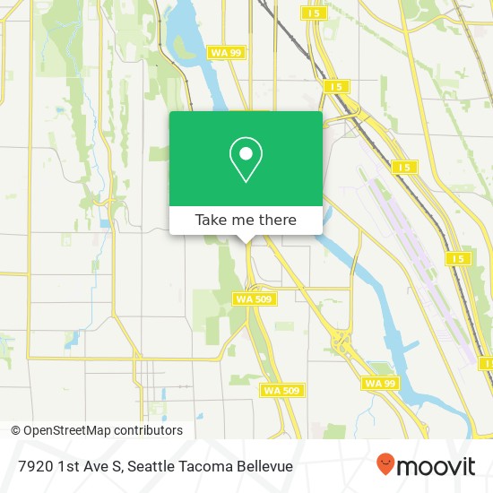Mapa de 7920 1st Ave S, Seattle, WA 98108