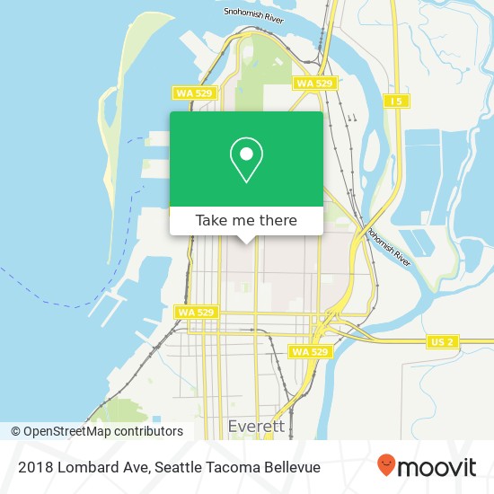 2018 Lombard Ave, Everett, WA 98201 map